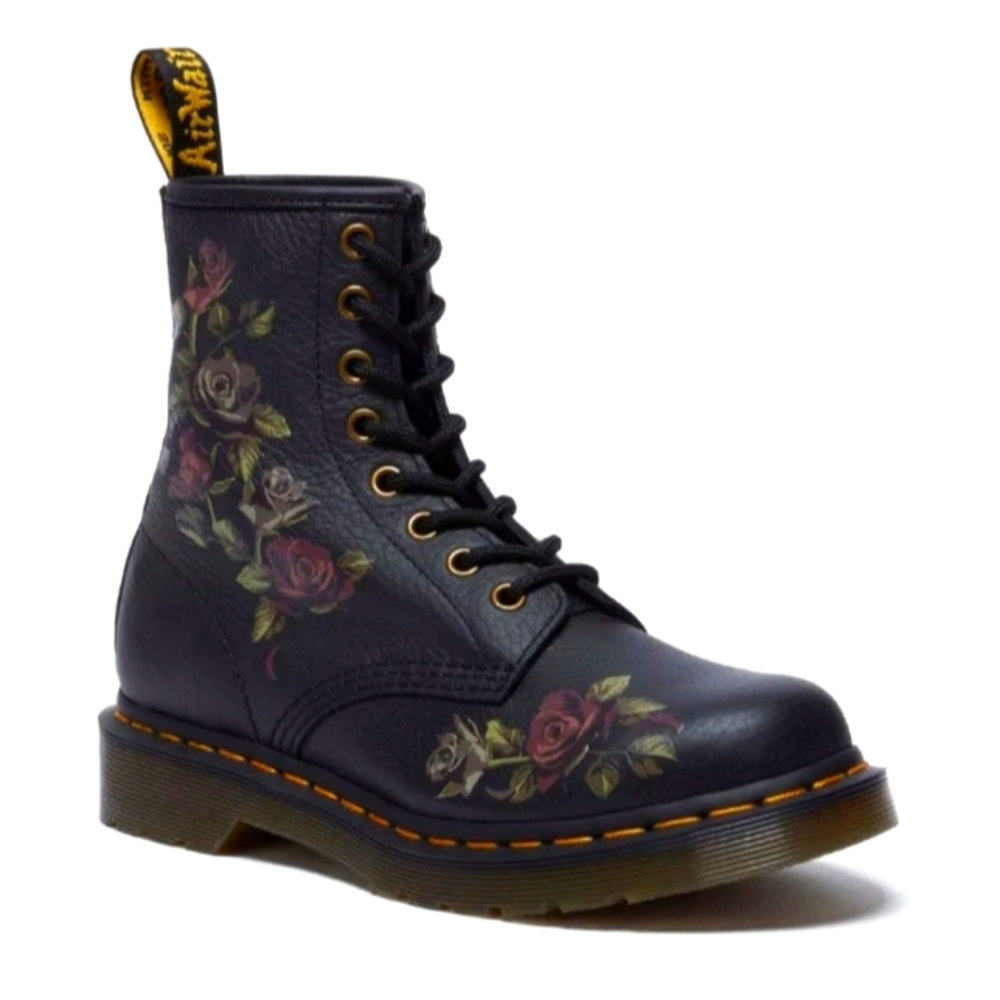 Dr. Martens Decayed Roses 1460 lace up boots Women's US 9 NIB